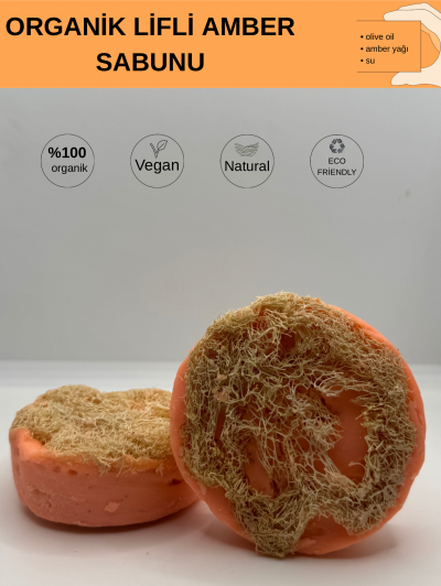 Organik Lifli Amber Sabunu
